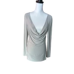 Express long Sleeve Gray Top Large